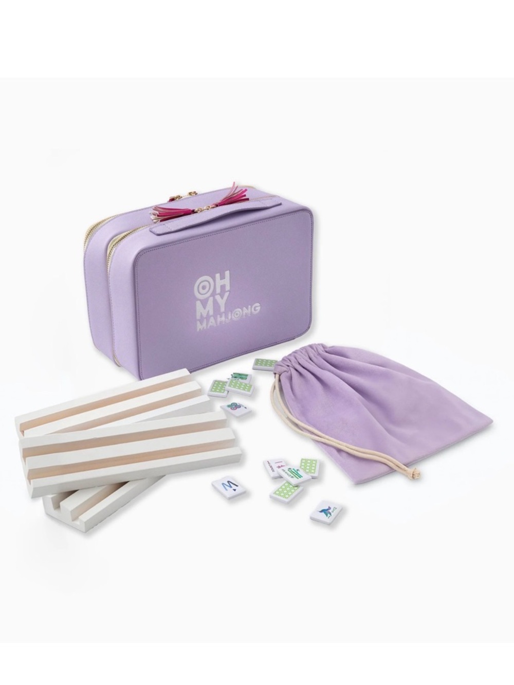 Oh My Mahjong Jardin Debutante Tile Set used once Retail $325